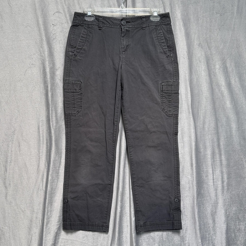 Eddie Bauer Pants Womens 4 Cargo Straight Leg Outdoor Utility Stretch Comfort